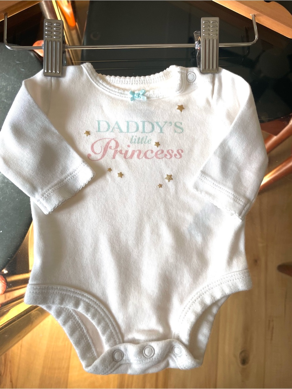 $3 💥Daddy's Little Princess Baby Girl Bodysuit Onesie, Long Sleeves